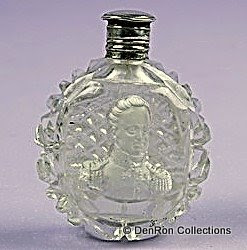 Parfum flacon met portret Koning Willem I.